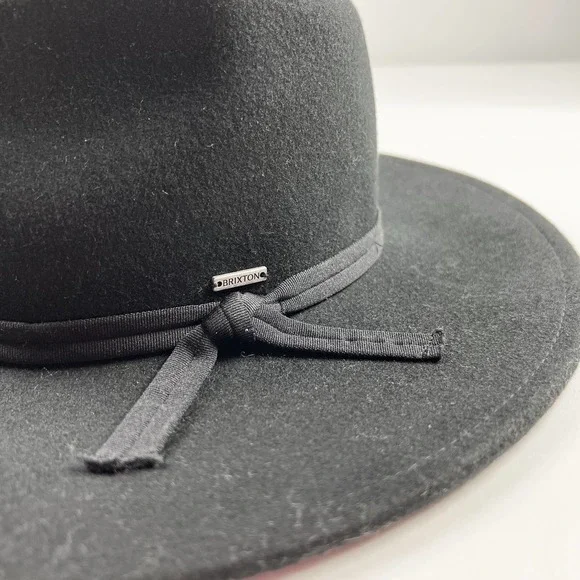 New Brixton black felt wool Unisex Cowboy Cohen Hat Size XS - Picture 6 of 7